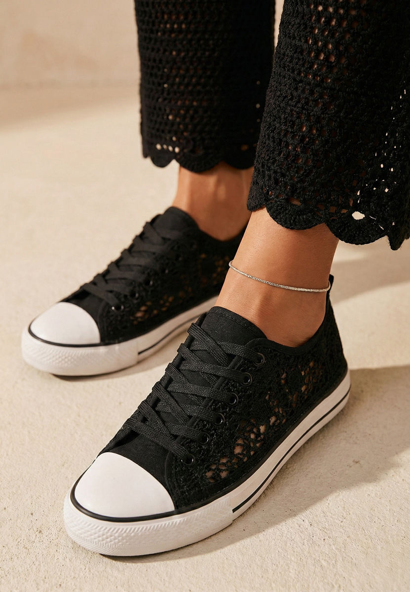 Scarpe da ginnastica donna Genevive nero