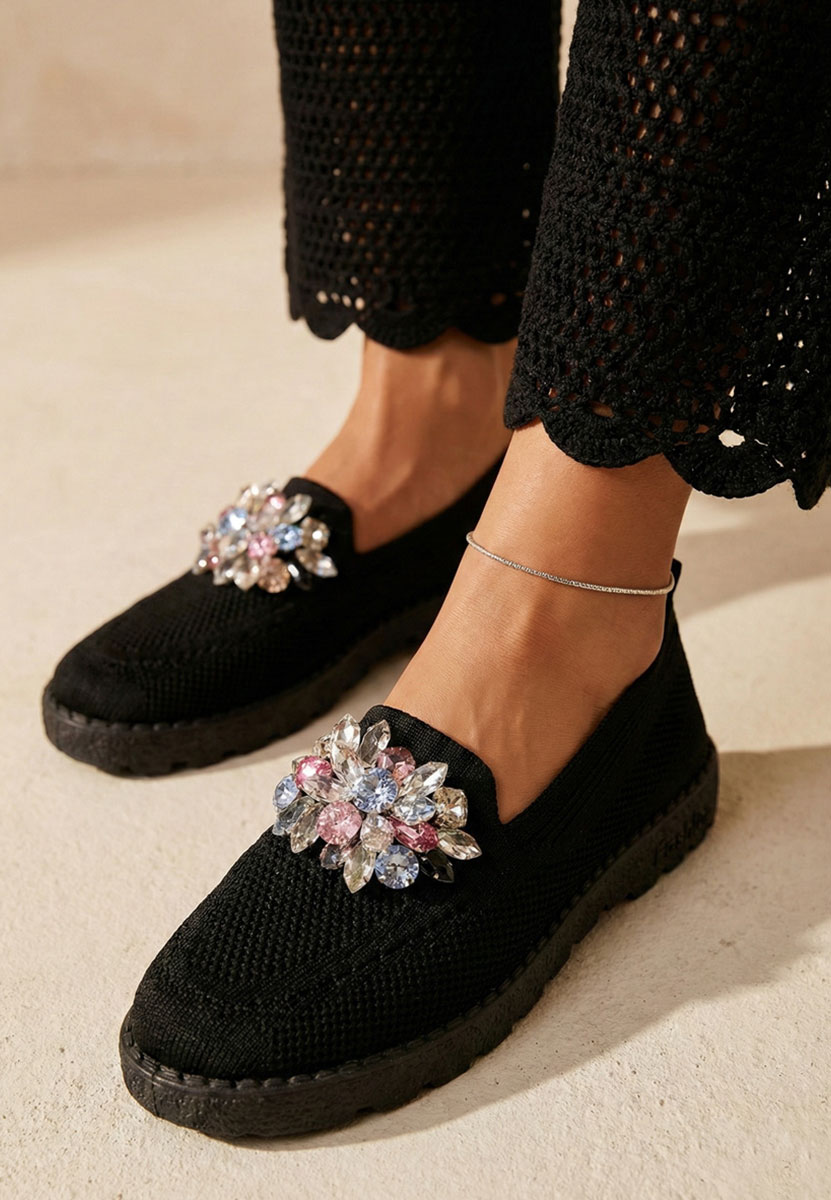 Mocassini donna estivi Quara nero