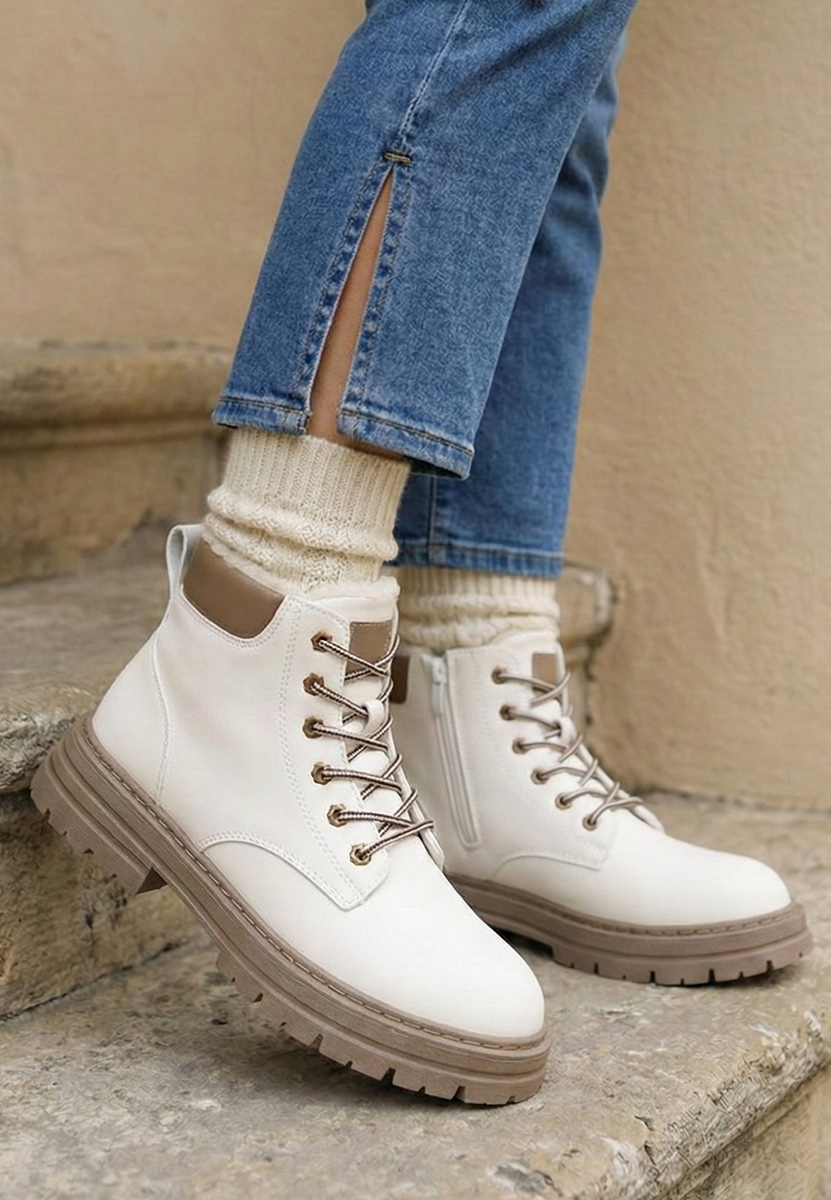 Scarponcini donna Katavega bianchi