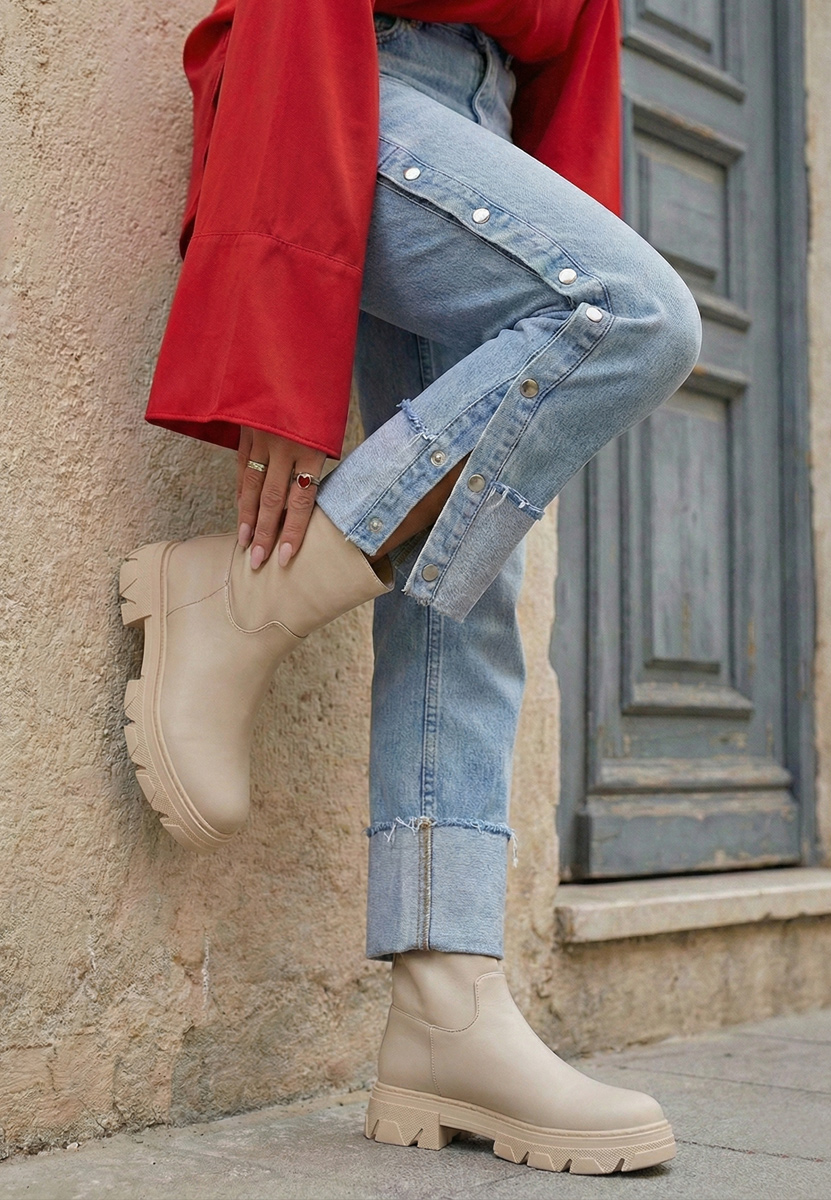 Stivaletti donna Aniya V2 beige