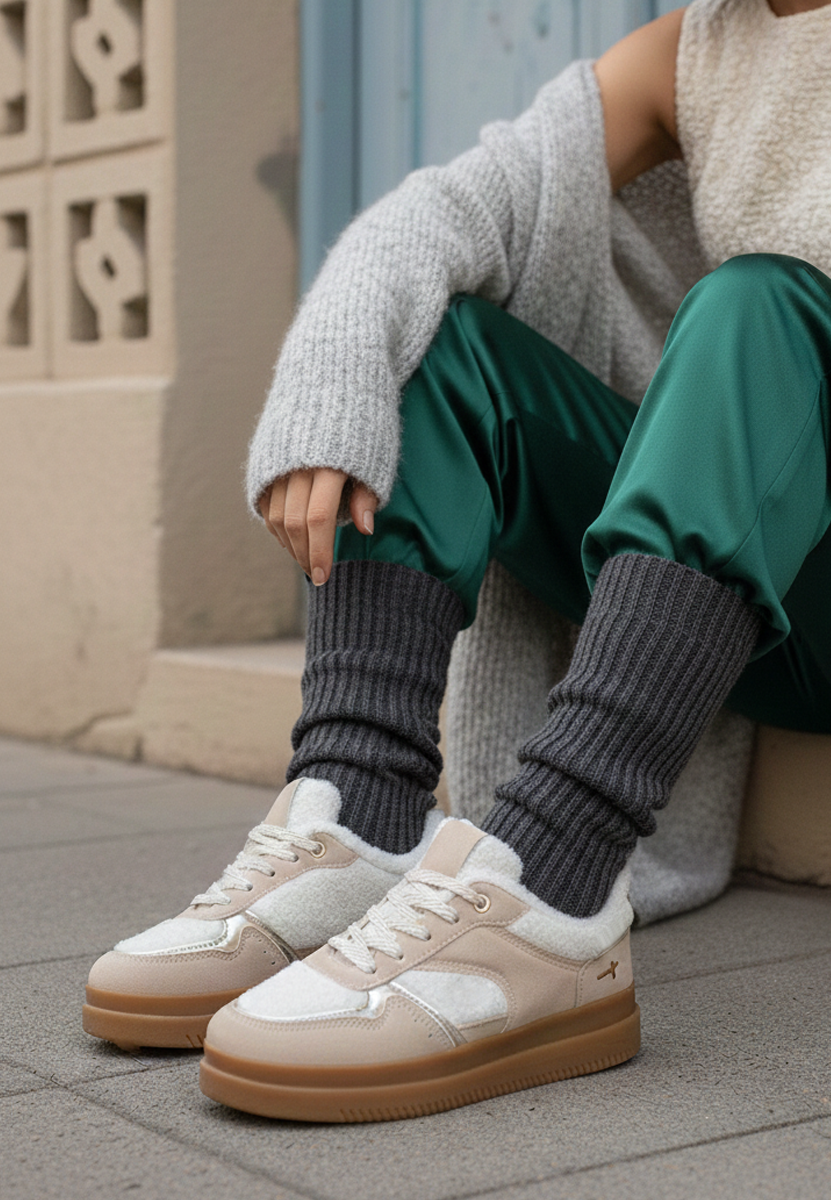 Sneakers donna Maisie beige