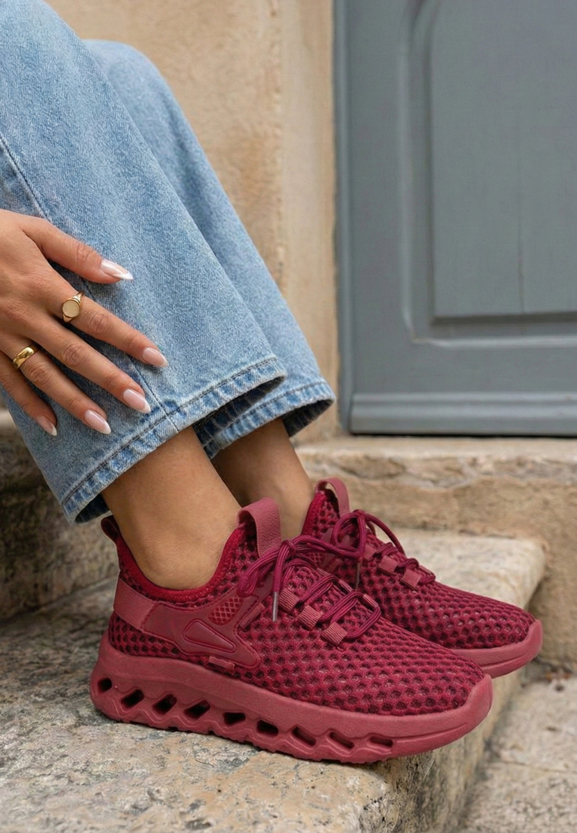 Scarpe sportive donna Martynna granata