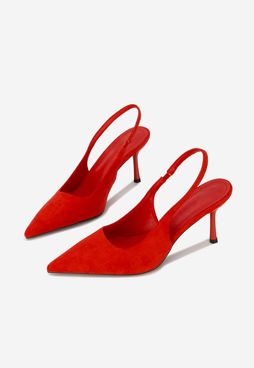 Décolleté Slingback Karila rosso