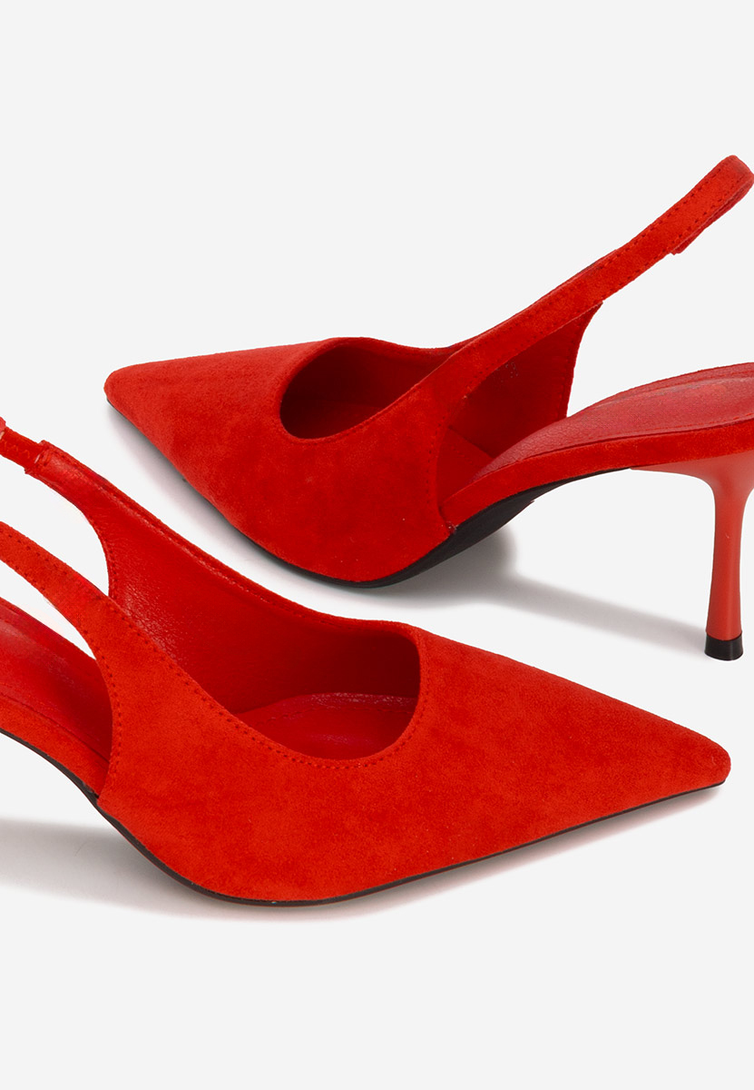 Décolleté Slingback Karila rosso