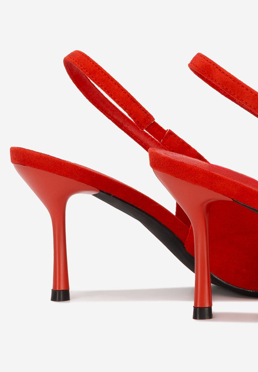 Décolleté Slingback Karila rosso