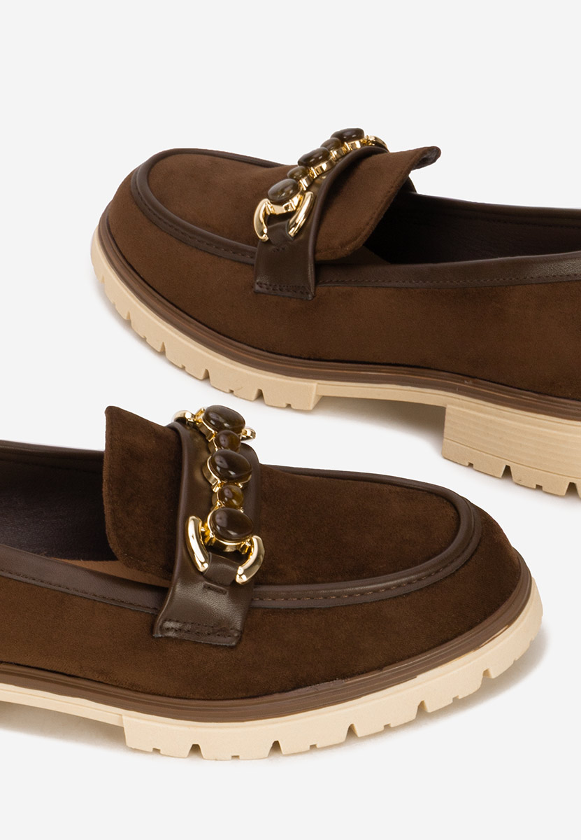 Mocassini da donna Amberlin marrone