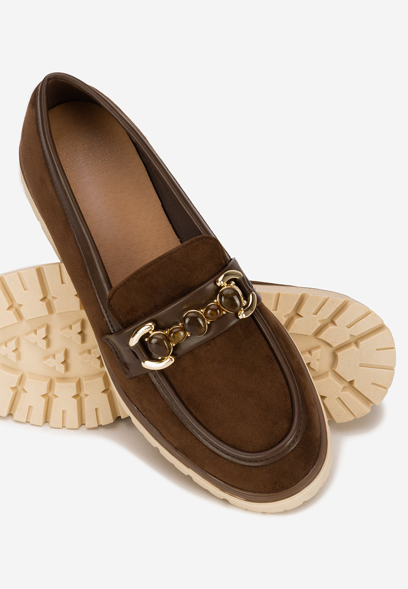 Mocassini da donna Amberlin marrone