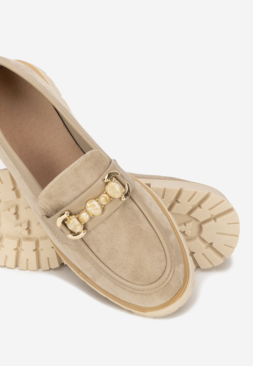 Mocassini da donna Amberlin cachi