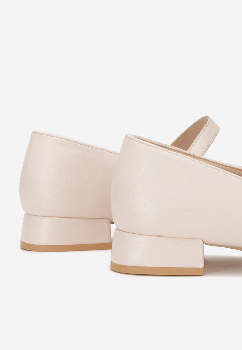 Décolleté tacco basso Jenelle beige