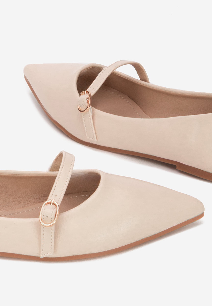 Ballerine a punta Izaura beige