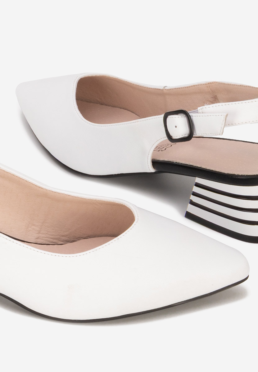 Décolleté Slingback Ranina bianchi