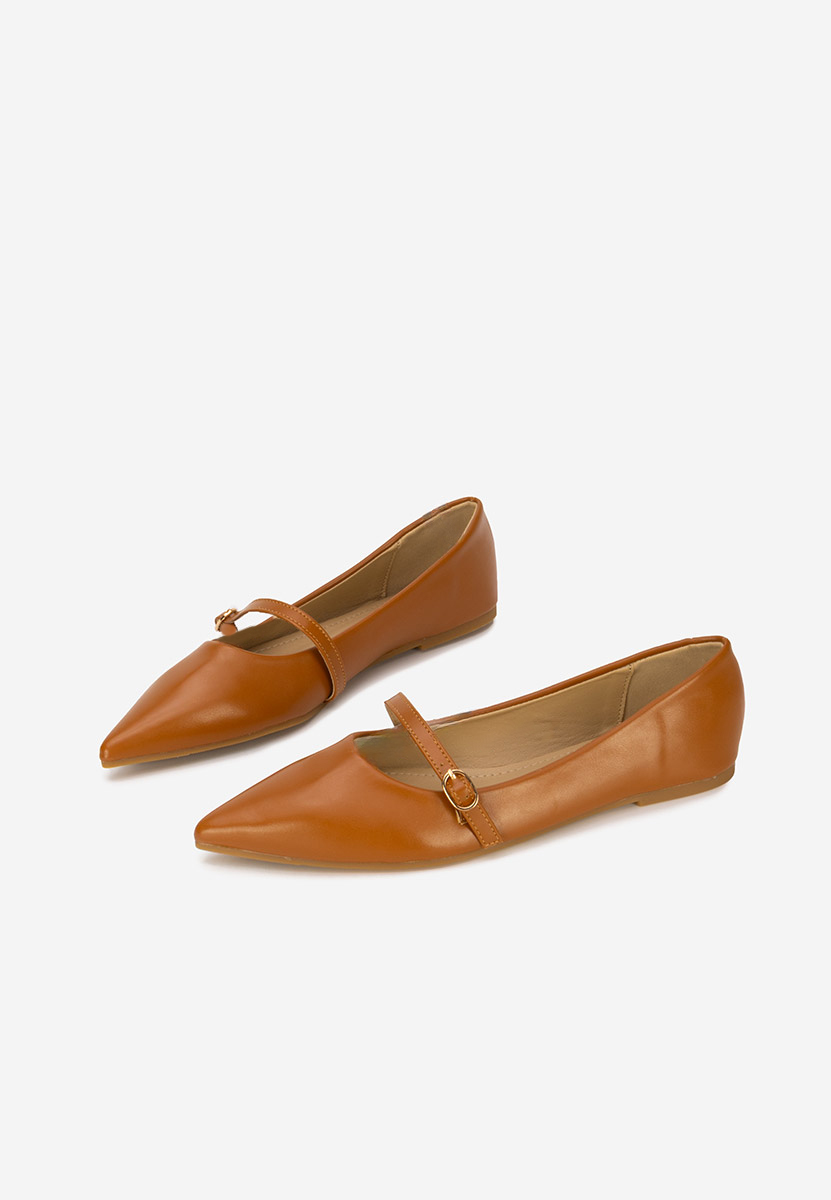 Ballerine a punta Izaura camel