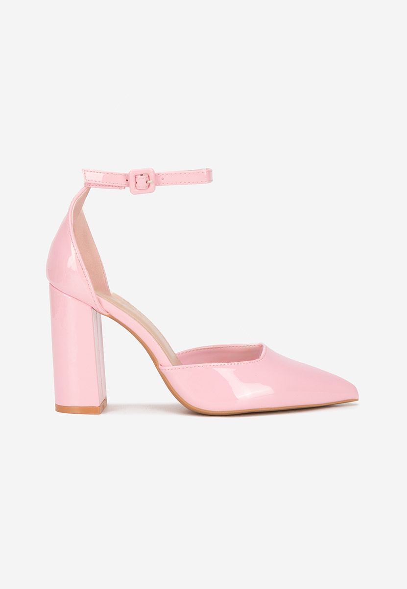 Décolleté tacco largo Zada rosa