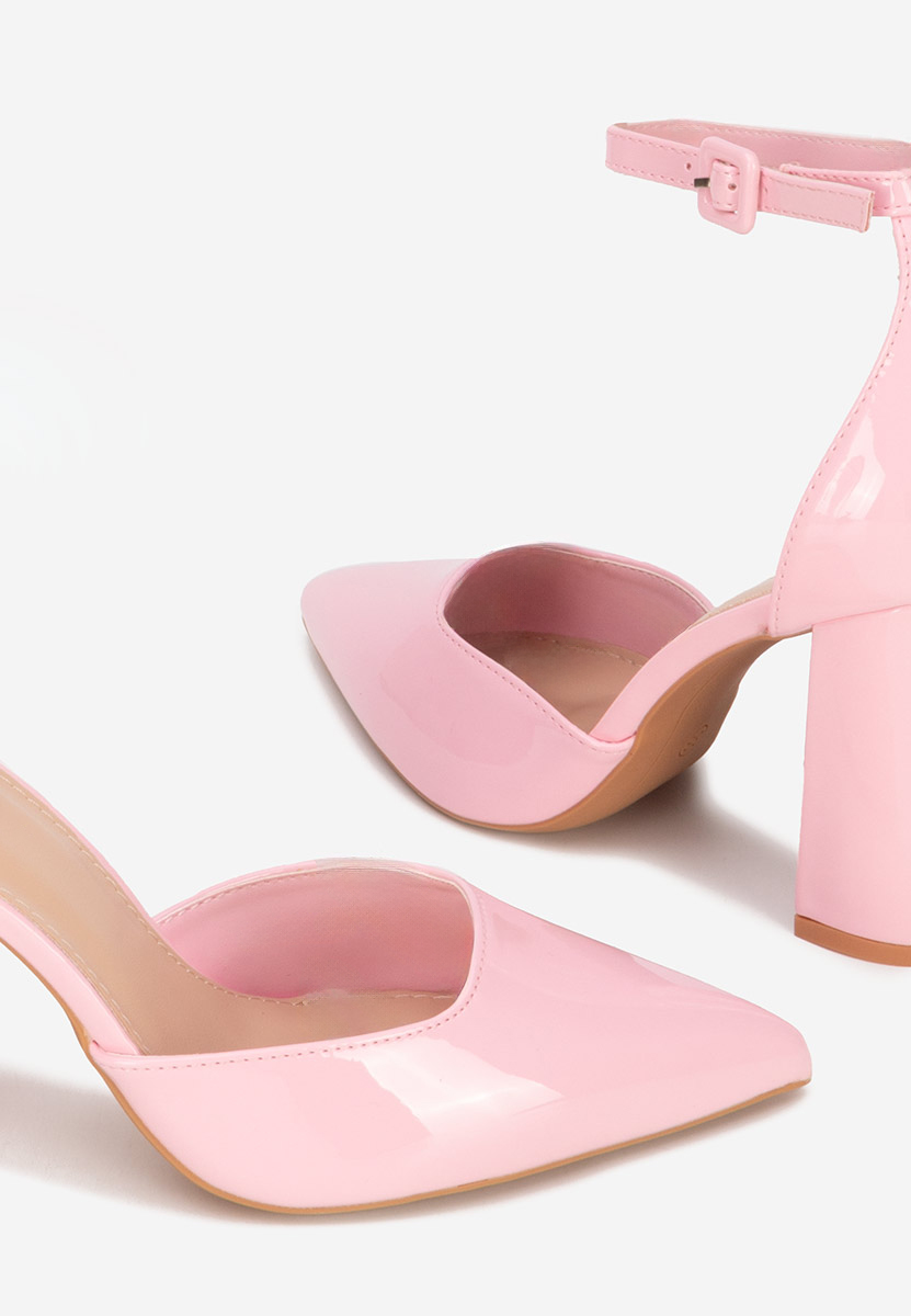 Décolleté tacco largo Zada rosa