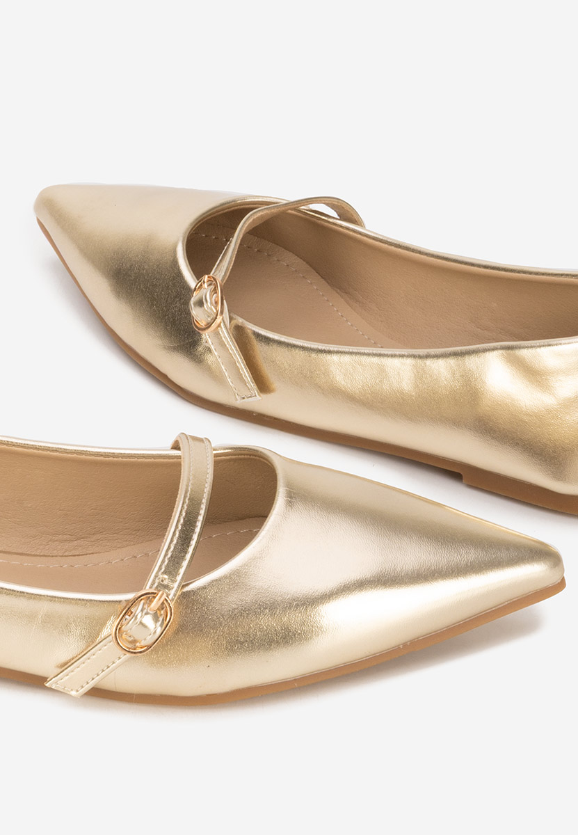 Ballerine a punta Izaura oro