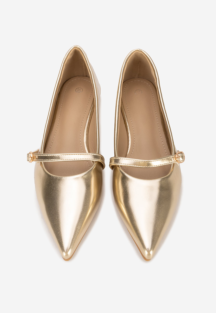 Ballerine a punta Izaura oro