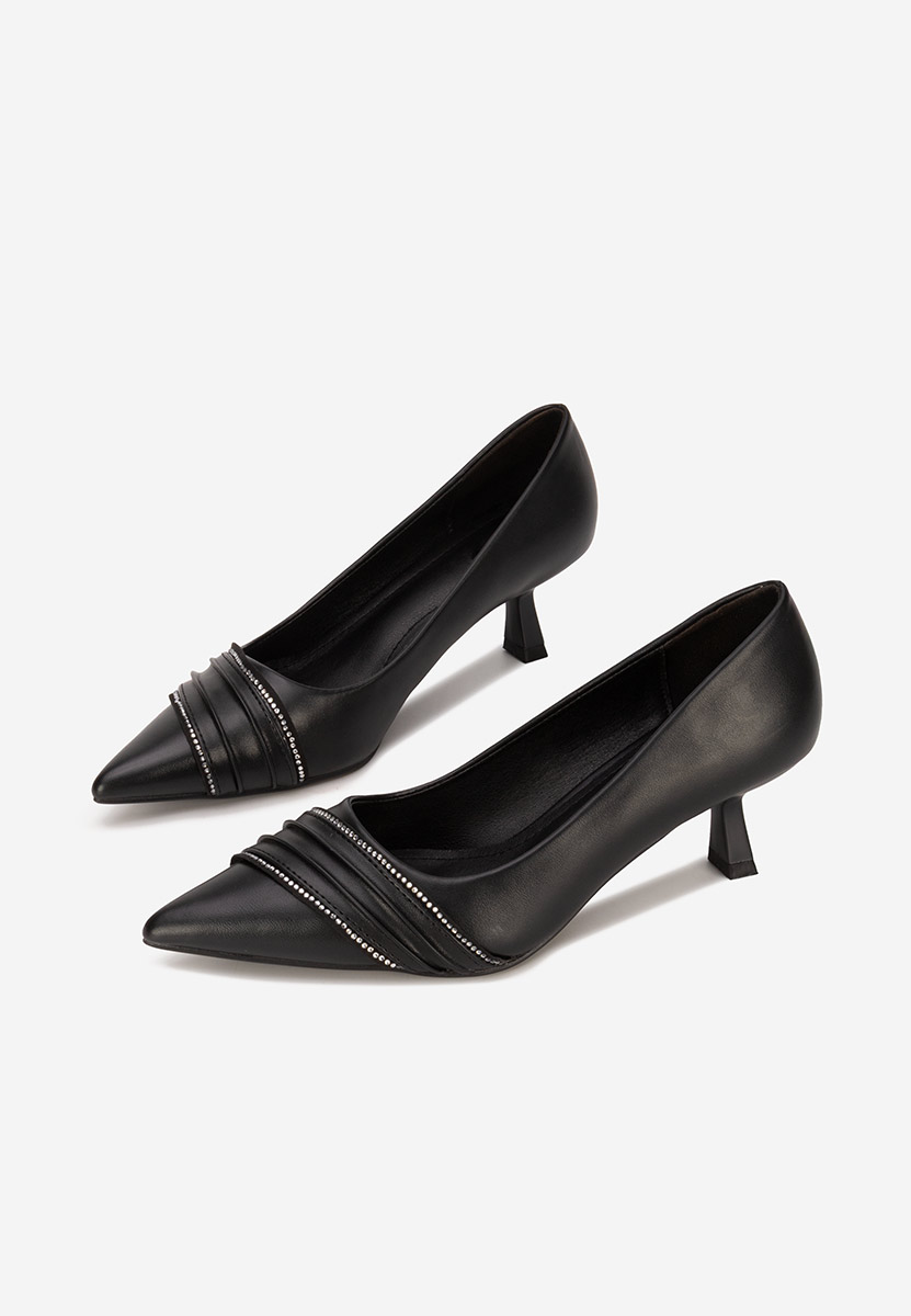 Décolleté tacco basso Enolia nero