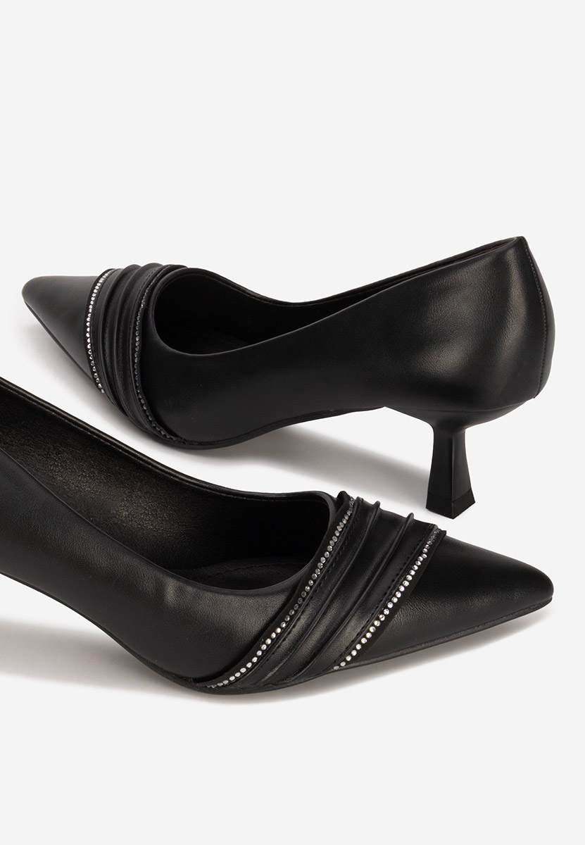 Décolleté tacco basso Enolia nero