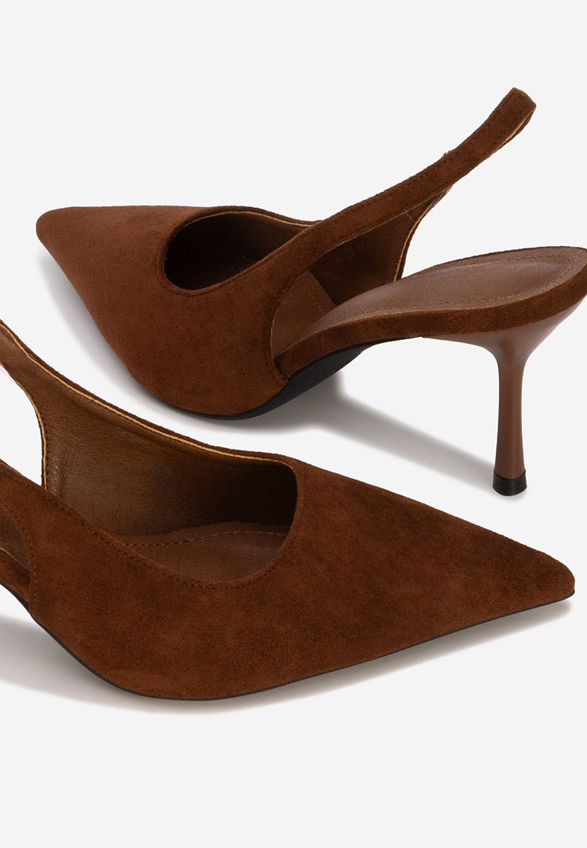 Décolleté Slingback Karila marrone