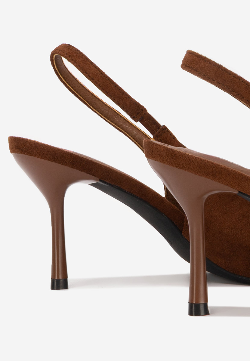 Décolleté Slingback Karila marrone