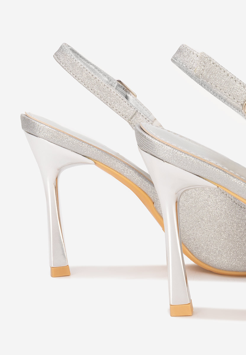 Décolleté Slingback Edinea argento