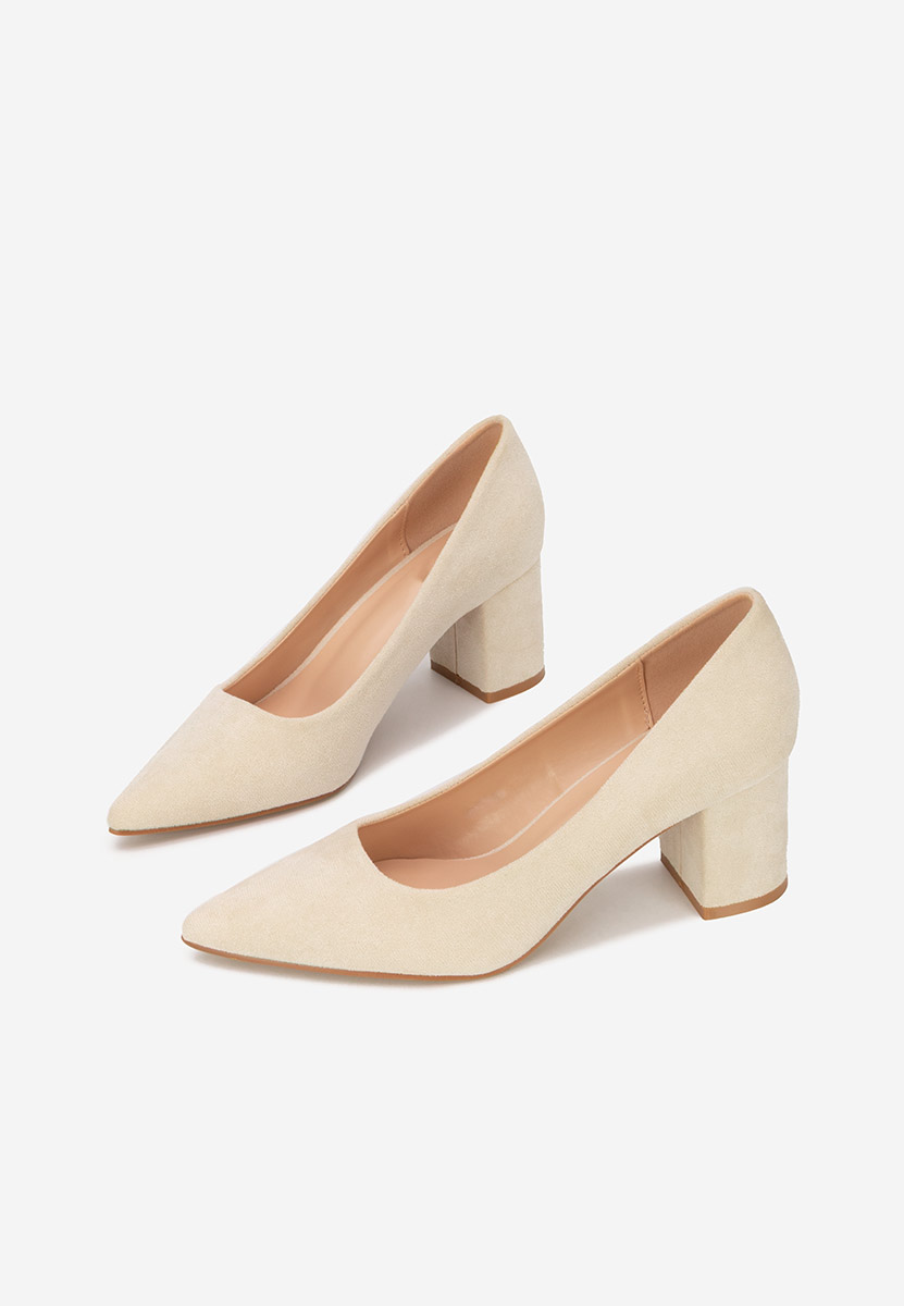 Décolleté tacco largo Jolenia beige