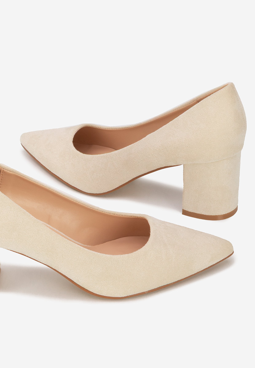 Décolleté tacco largo Jolenia beige