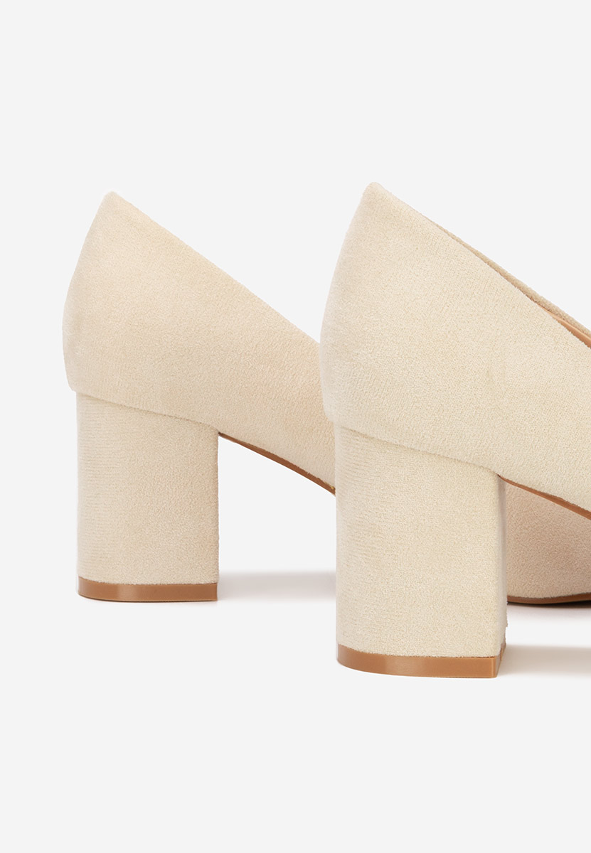 Décolleté tacco largo Jolenia beige