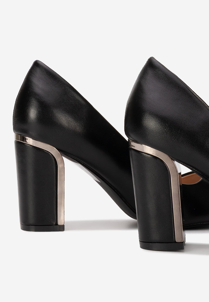 Décolleté tacco largo Geoana nero