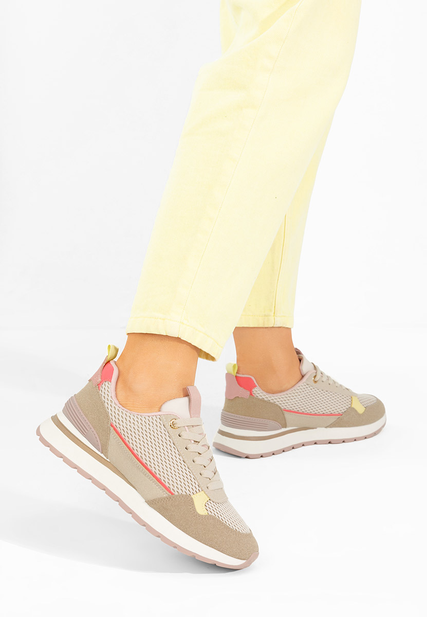 Sneakers donna Helenia beige