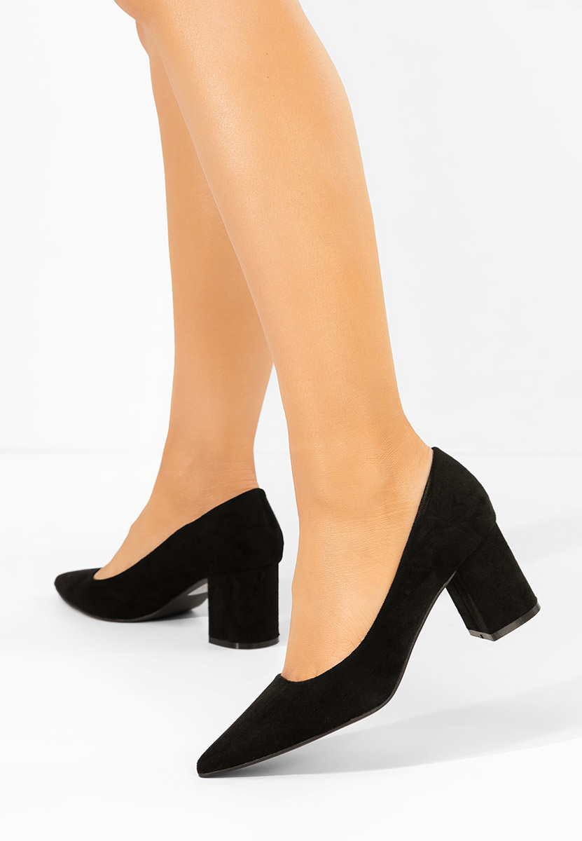 Décolleté tacco largo Jolenia nero