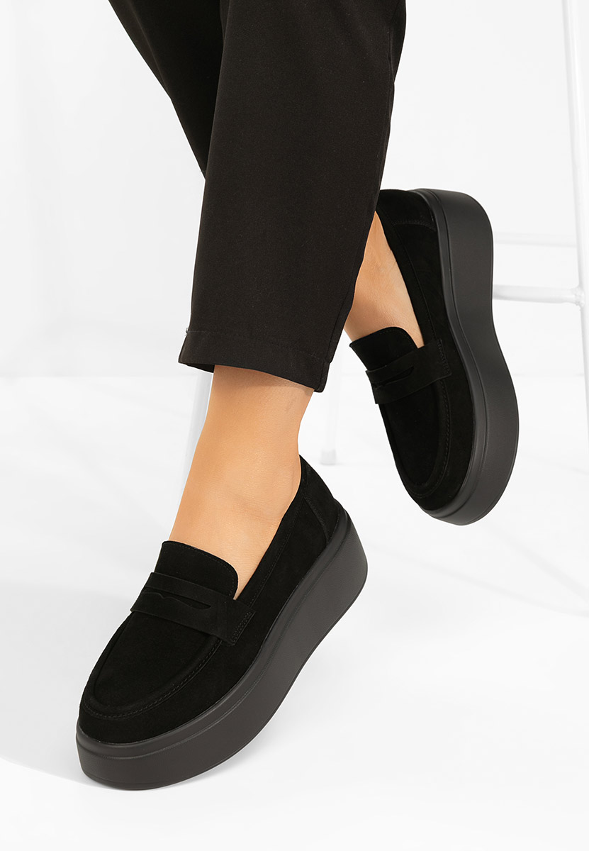 Mocassini donna platform Herminia nero