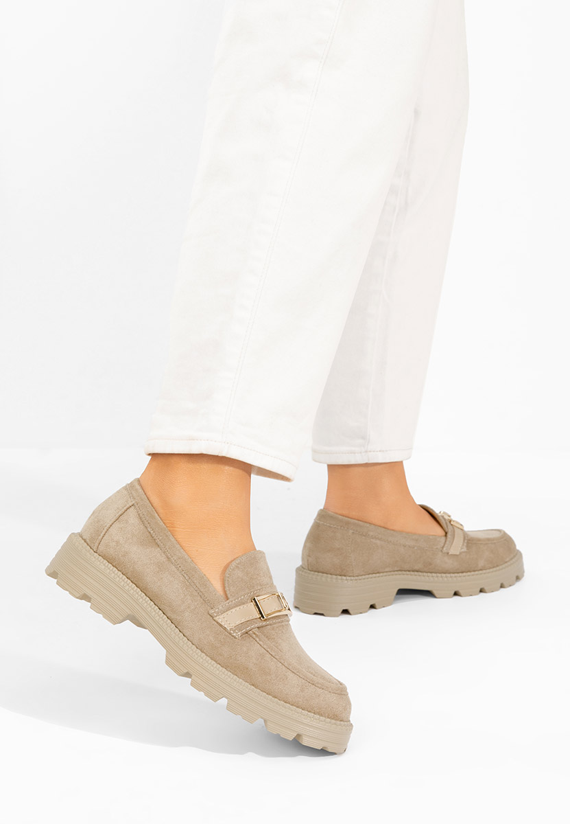 Mocassini da donna Katiana cachi