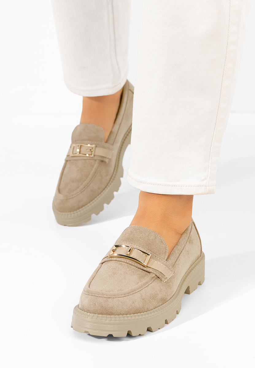 Mocassini da donna Katiana cachi