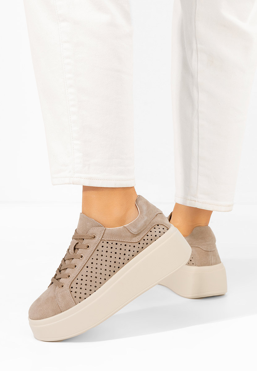 Sneakers con plateau Siminia cachi