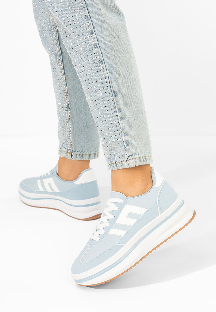 Sneakers con plateau Jesie blu