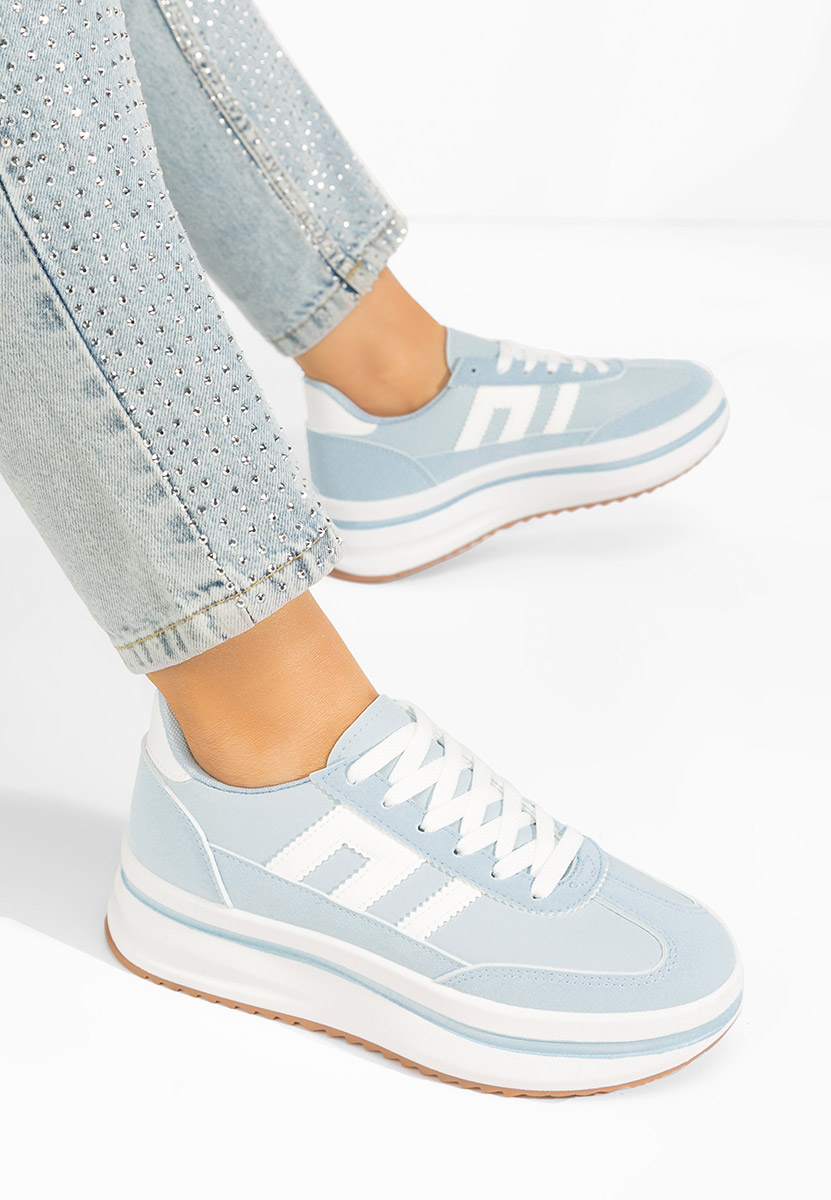 Sneakers con plateau Jesie blu