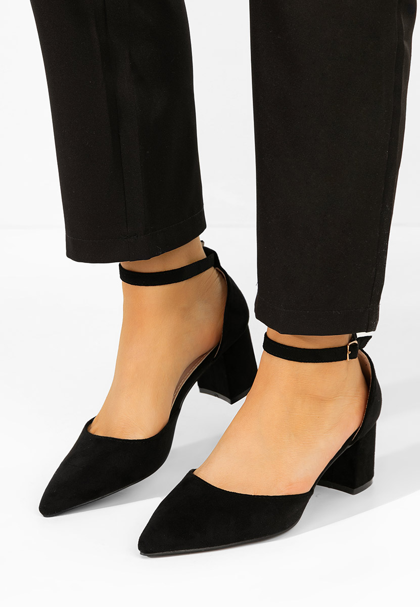 Décolleté tacco largo Elrosa nero