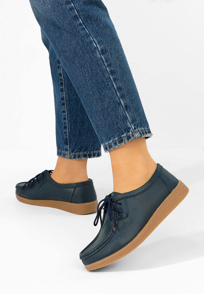 Mocassini da donna Afinia blu marine