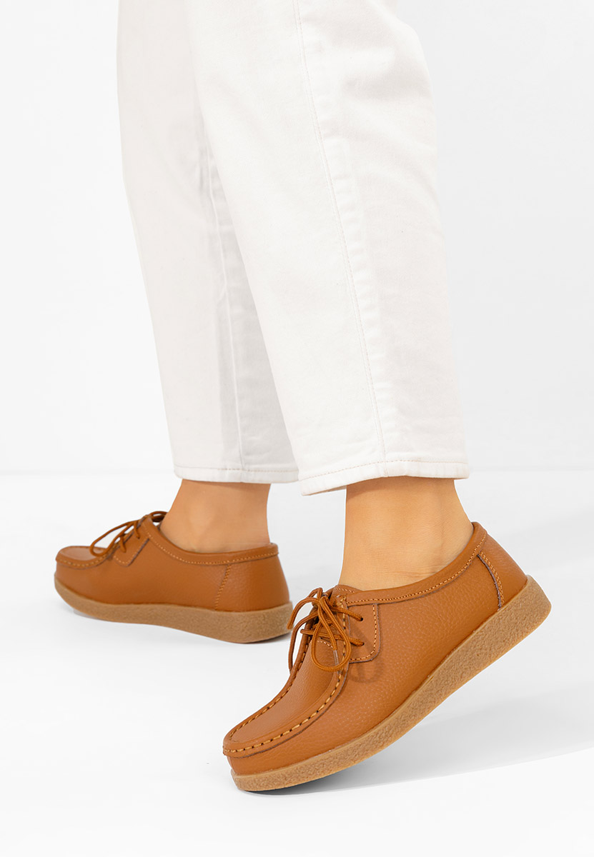 Mocassini da donna Afinia camel