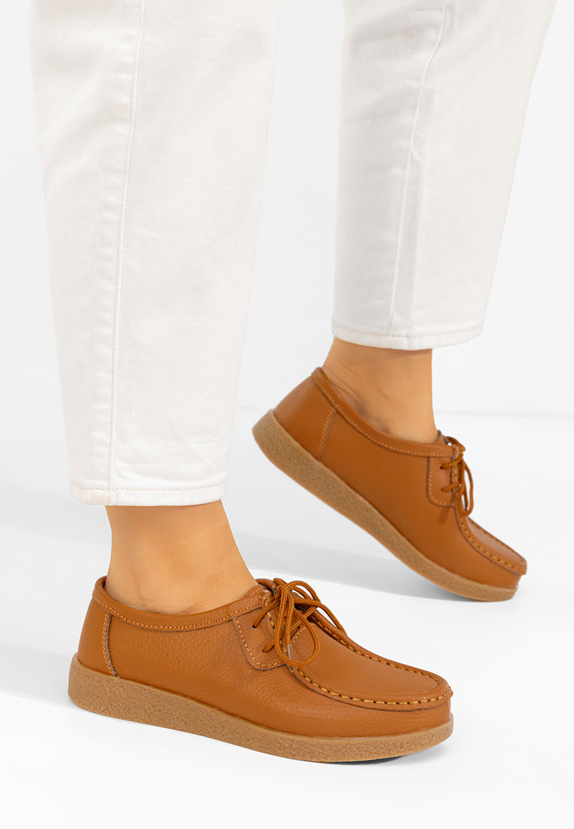 Mocassini da donna Afinia camel