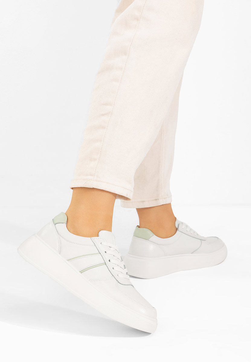 Sneakers con plateau Herera bianchi