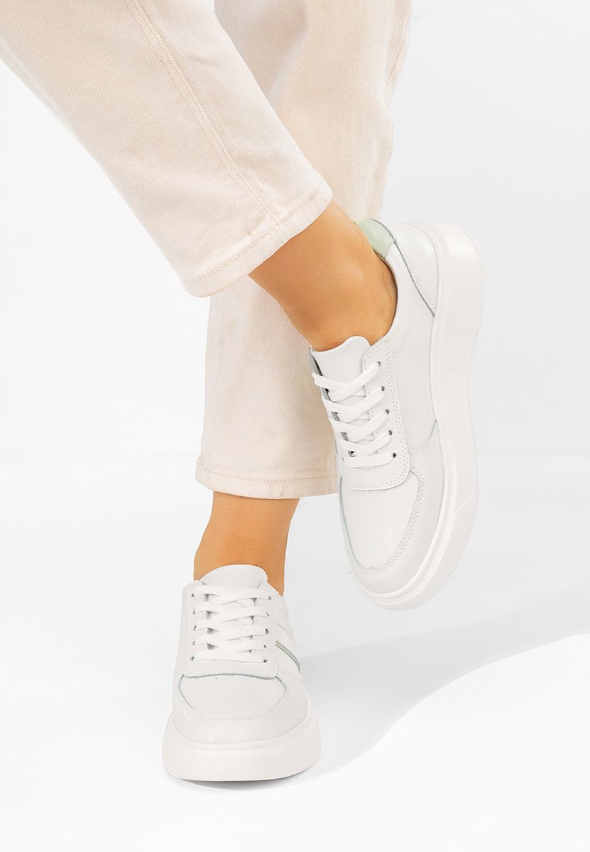 Sneakers con plateau Herera bianchi
