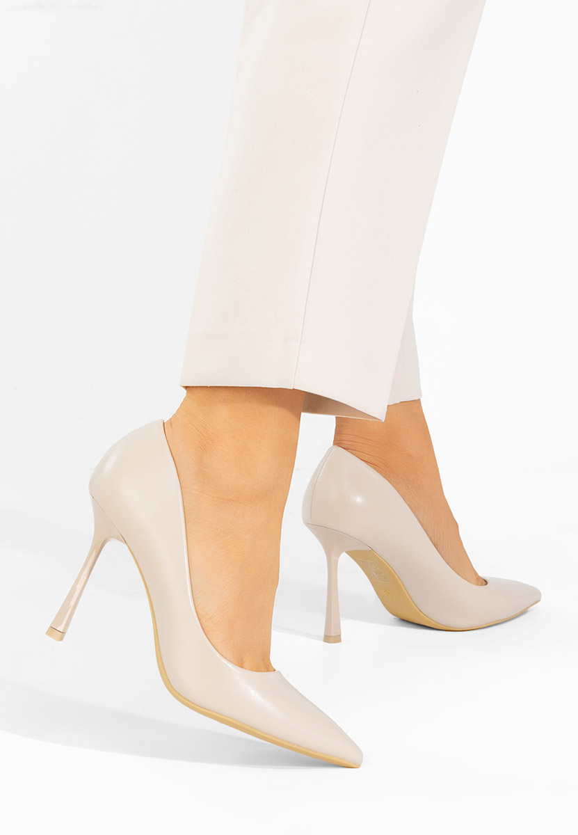 Décolleté tacco a spillo Isabele beige