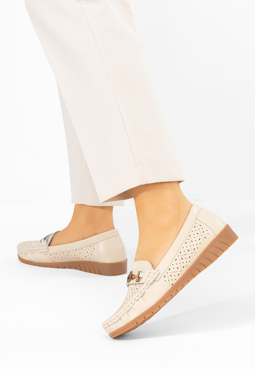 Mocassini da donna Cristella beige