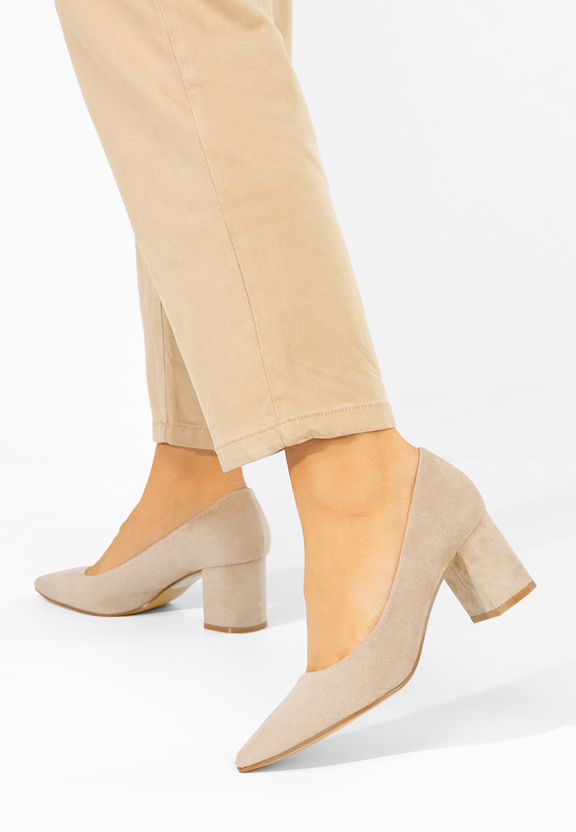 Décolleté tacco largo Jolenia cachi