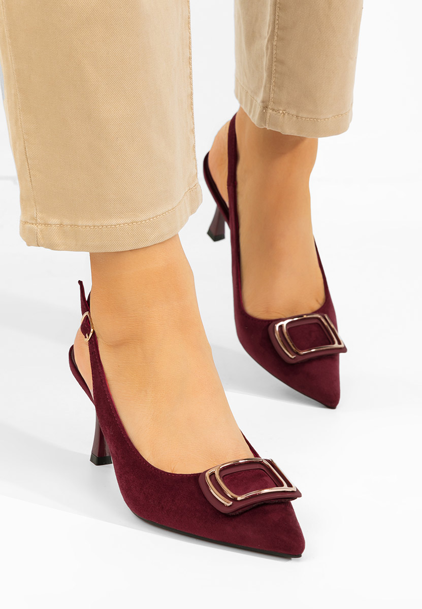 Décolleté Slingback Cristelia granata