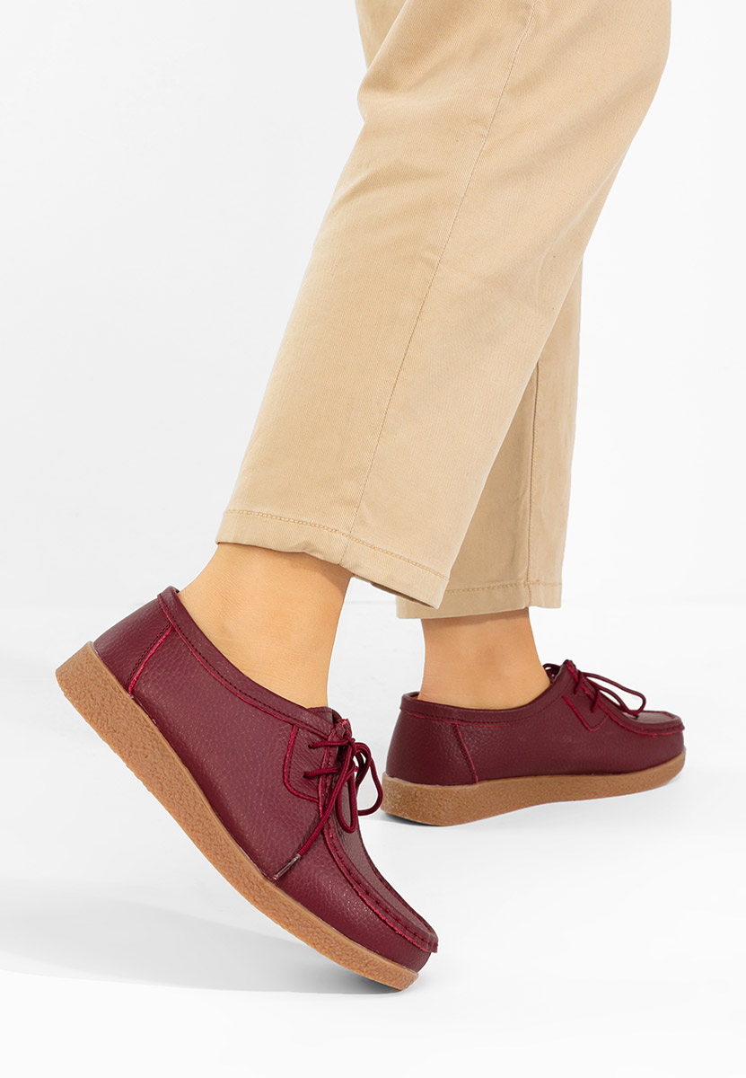 Mocassini da donna Afinia granata