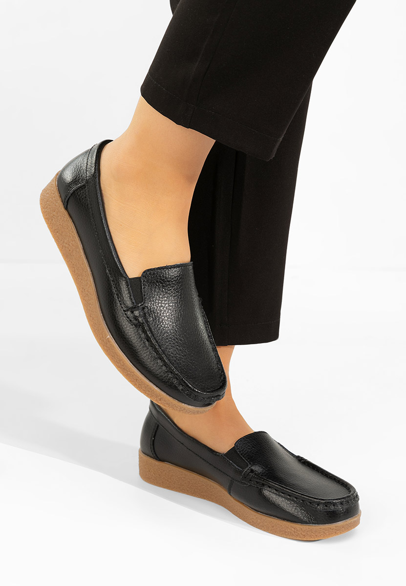 Mocassini pelle Nerida nero