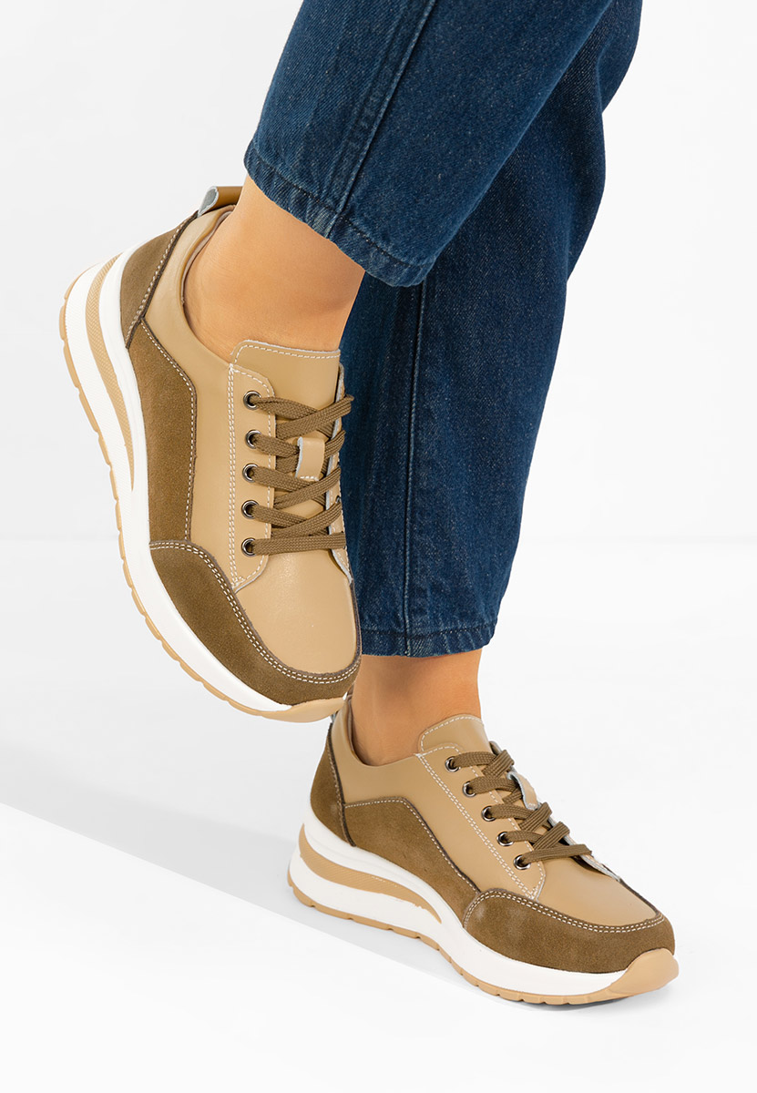 Sneakers con zeppa Janelia cachi